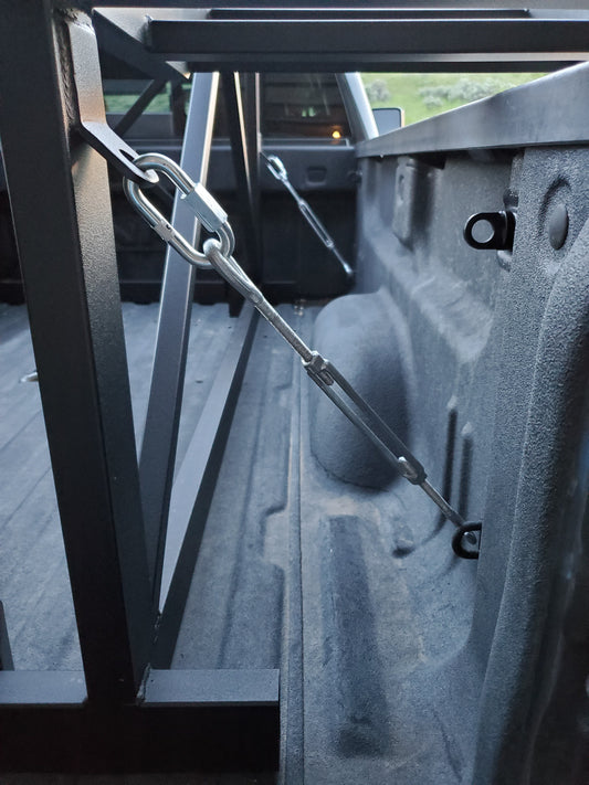 Rental 2/4 seat long bed truck deck. Fits all 8' bed length trucks (All truck makes)