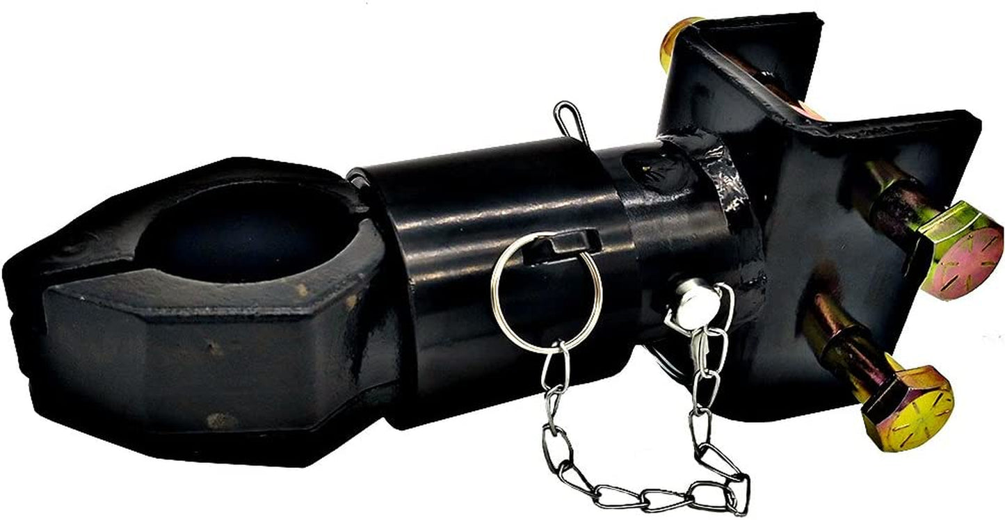 Gooseneck Adjustable Trailer Coupler 2" Ball Size Capacity 7000Lbs Black