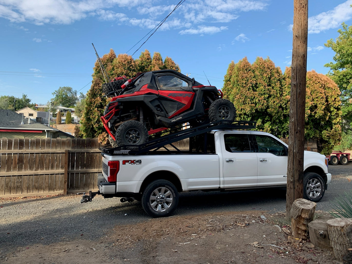 Rental 2/4 seat long bed truck deck. Fits all 8' bed length trucks (All truck makes)