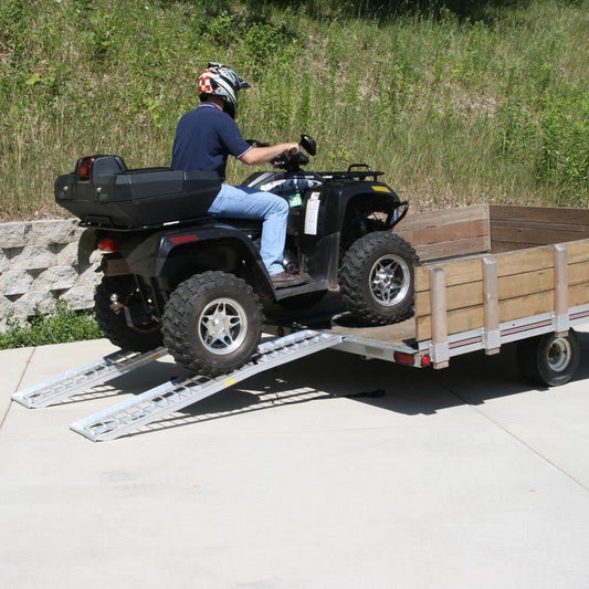 Rage Powersports 72 X 14 Dual Arched 2,000 Lb Capacity ATV Trailer Loading Ramps