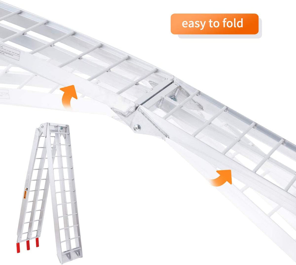 ATV Ramps Aluminum Folding Loading Ramps 1500Lbs Capacity 7.5Ft,2Pc Li ...