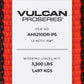 VULCAN Axle Tie down Combo Strap with Snap Hook Ratchet - 2 Inch X 114 Inch - 4 Pack - Proseries - 3,300 Pound Safe Working Load
