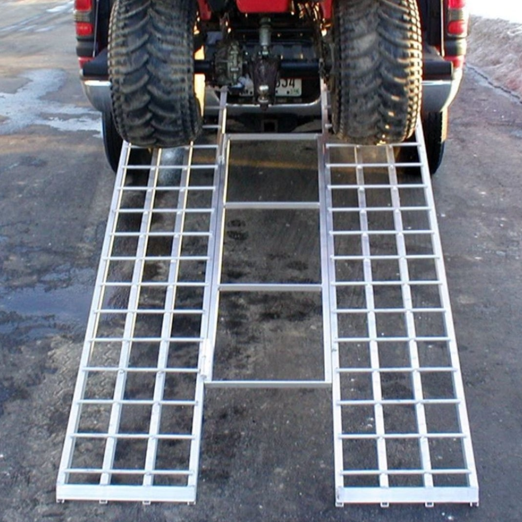 7' Aluminum tri-fold loading ramp for ATV's, lawn mowers and golf carts.