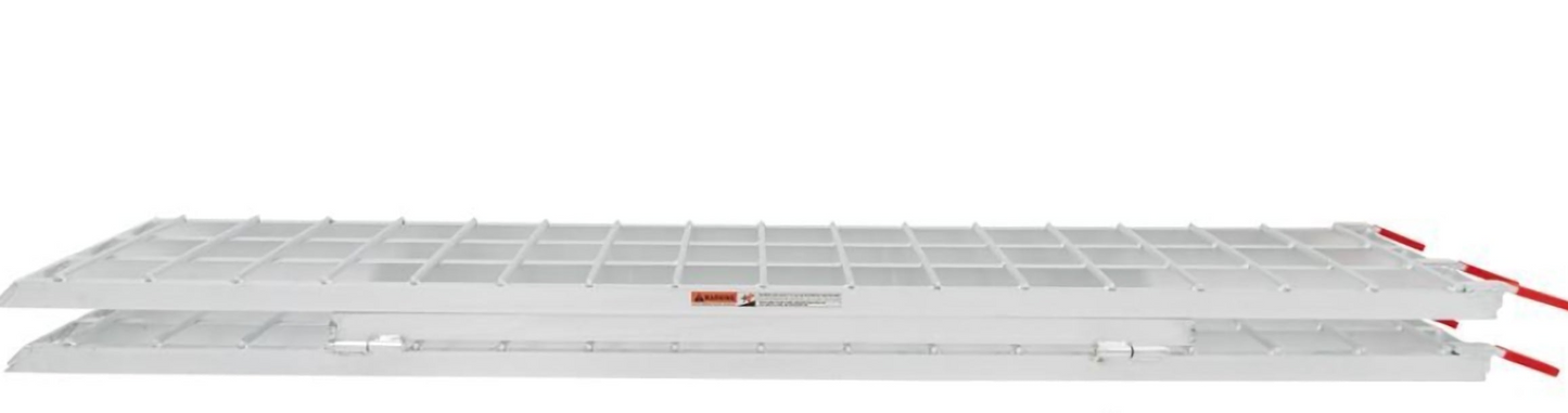 7' Aluminum tri-fold loading ramp for ATV's, lawn mowers and golf carts.