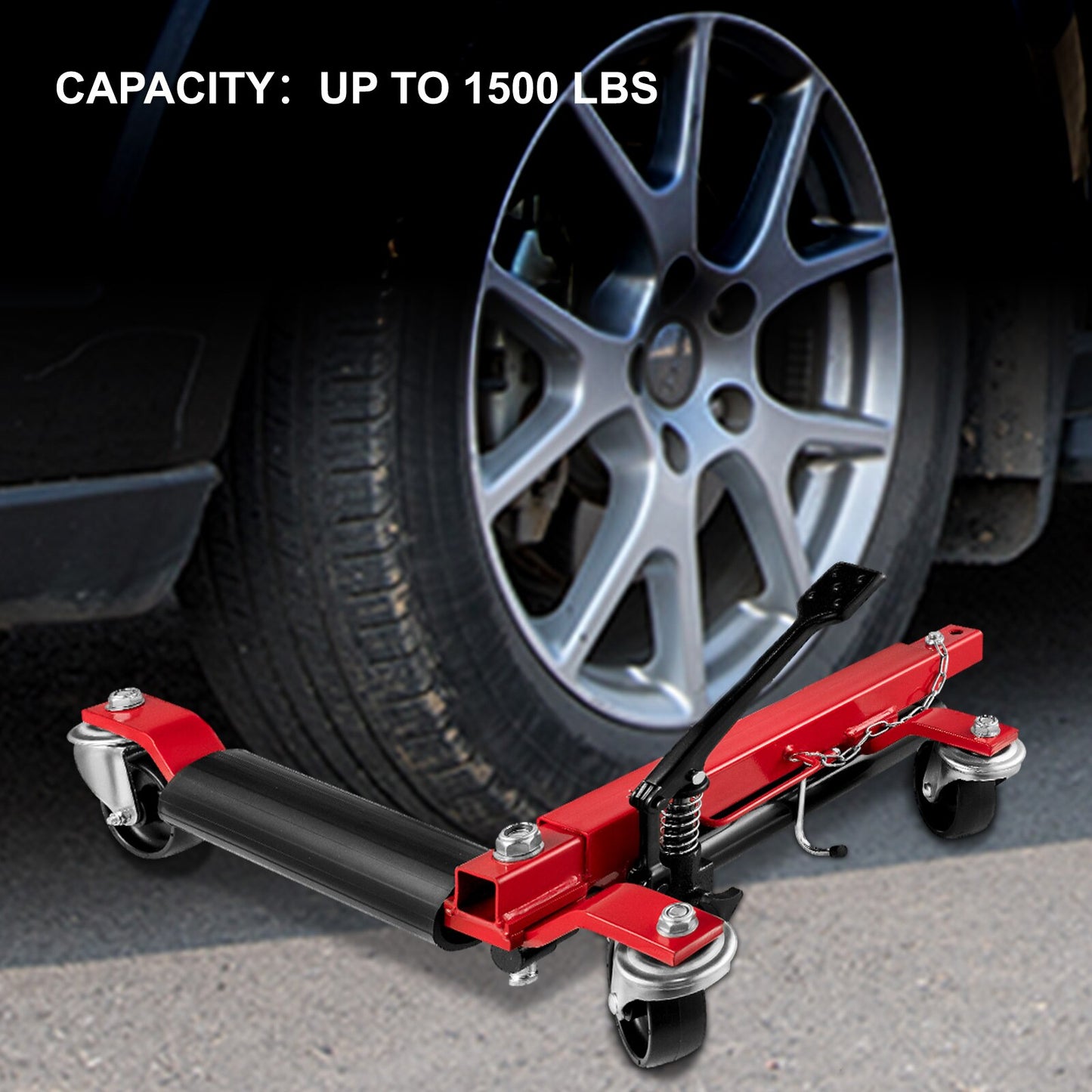 Wheel Dolly Hydraulic Car Dolly Tire Skate 1500LBS/680KG Jacks With Rotating Wheel for Vehicle SUV Car Auto Repair Moving