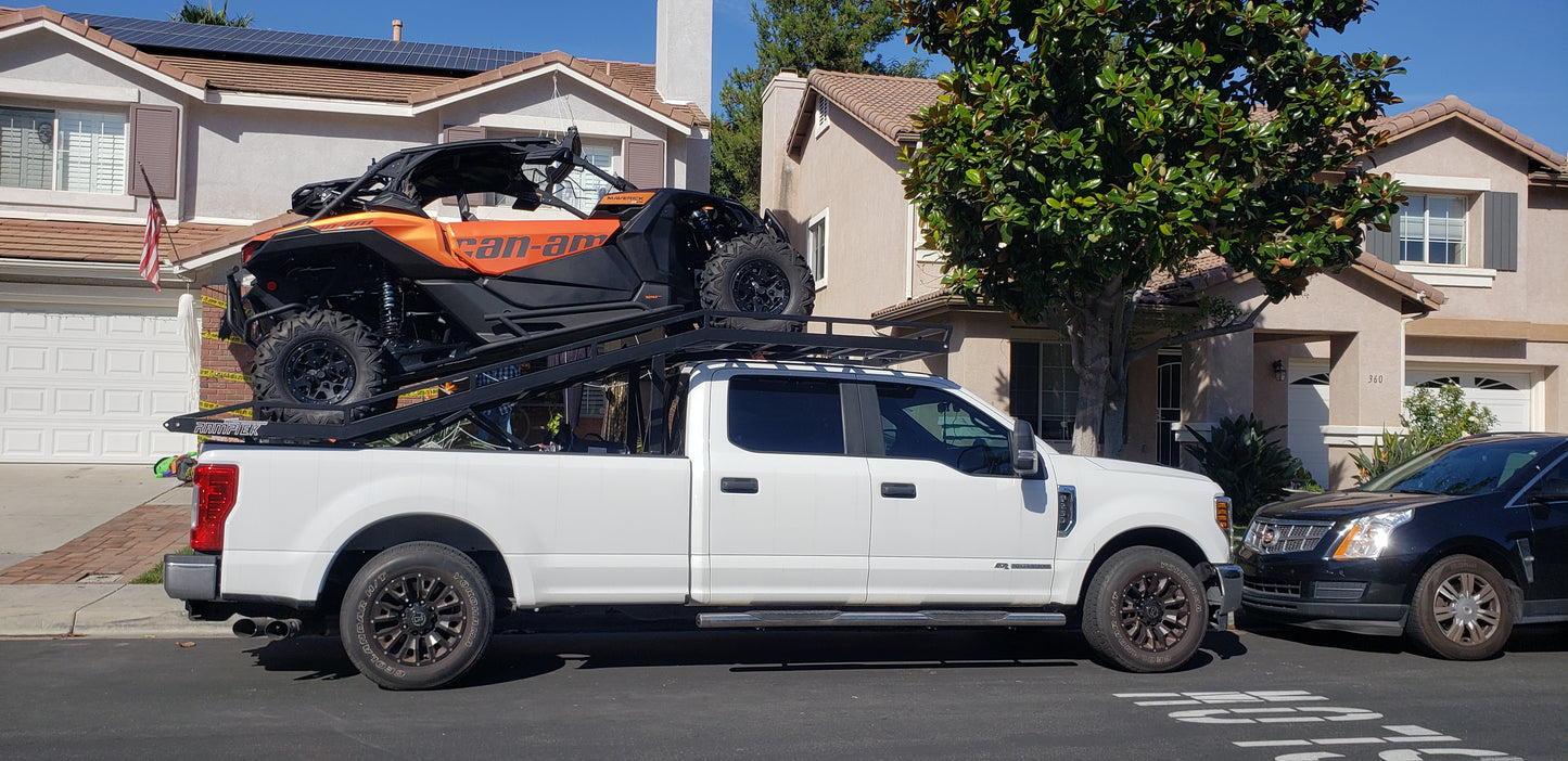 Rental 2/4 seat long bed truck deck. Fits all 8' bed length trucks (All truck makes)