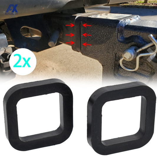 2Pc 2 inch 2-Universal Hitch Receiver Silencer Pad Carrier Cushion Protector Tow hitches For Adjustable Ball Mounts Reduce Rattle