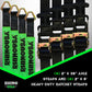 Rhino USA Car Trailer Ratchet Straps Kit - 11,128Lb Guaranteed Break Strength - Use for Car, Truck, UTV & More - (4) Premium 2" X 8' Ratchet Straps with Padded T-Handles + (4) Axle Straps Tie Down