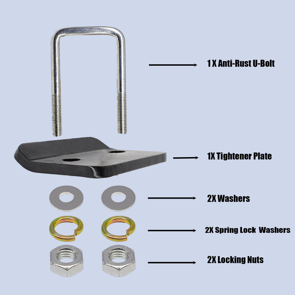 Stabilizer Locktype Universal U-Bolt Anti-Rattle Stabilizer lock Heavy Duty Hitch Tightene ...
