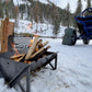 Large portable folding grill