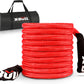 JUVENED 3/4" X 20' Kinetic Recovery Tow Rope (27,500Lbs) Red Heavy-Duty Power Stretch Snatch Rope for Car Offroad Vehicle 4X4 4WD ATV UTV SUV